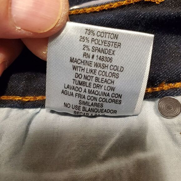 Blue Age Butt Lifting Dark Denim Jeans Size 9 - Picture 10 of 13